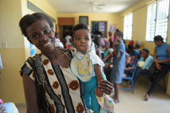 Haiti Mutter mit Kind