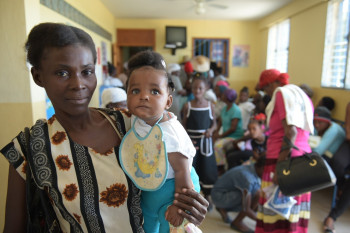 Haiti Mutter mit Kind