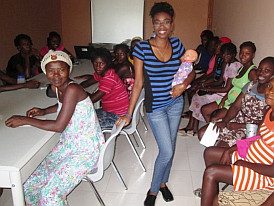 Aufklärungstreffen für Schwangere in Haiti